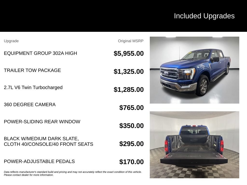Used 2023 Ford F150 XLT w/ Equipment Group 302A High AWD/4WD image 7