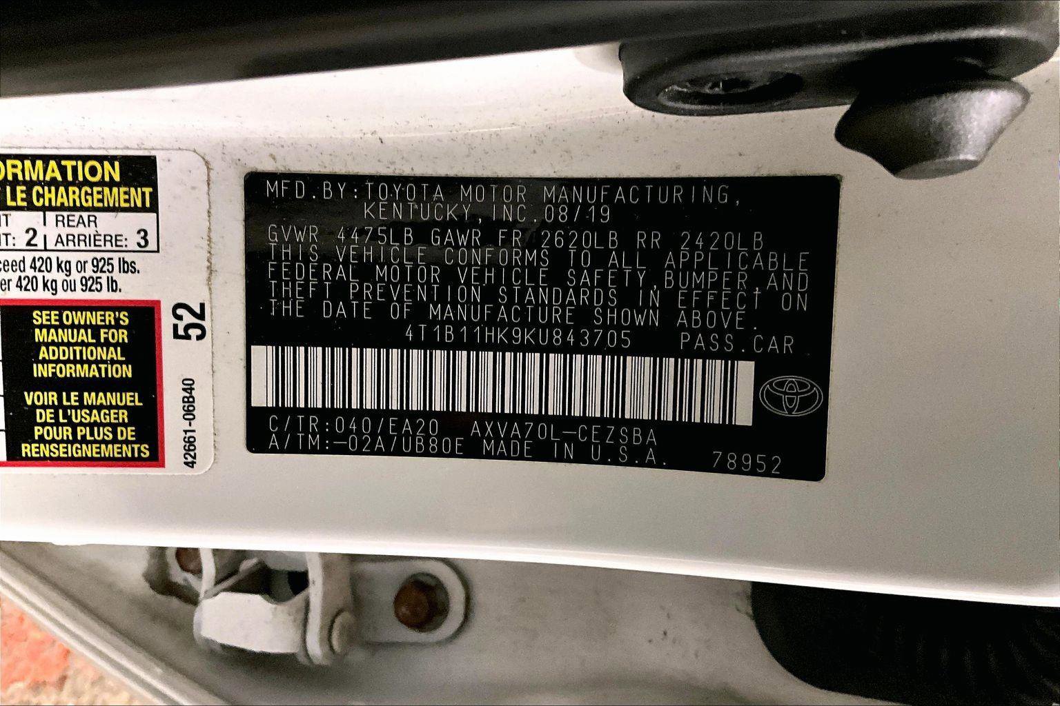 Used 2019 Toyota Camry SE image 32