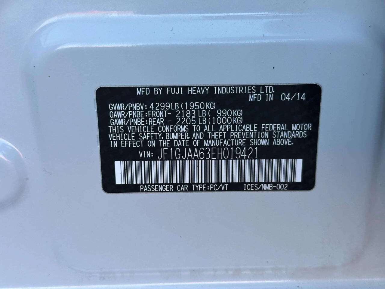 Used 2014 Subaru Impreza 2.0i AWD/4WD image 22