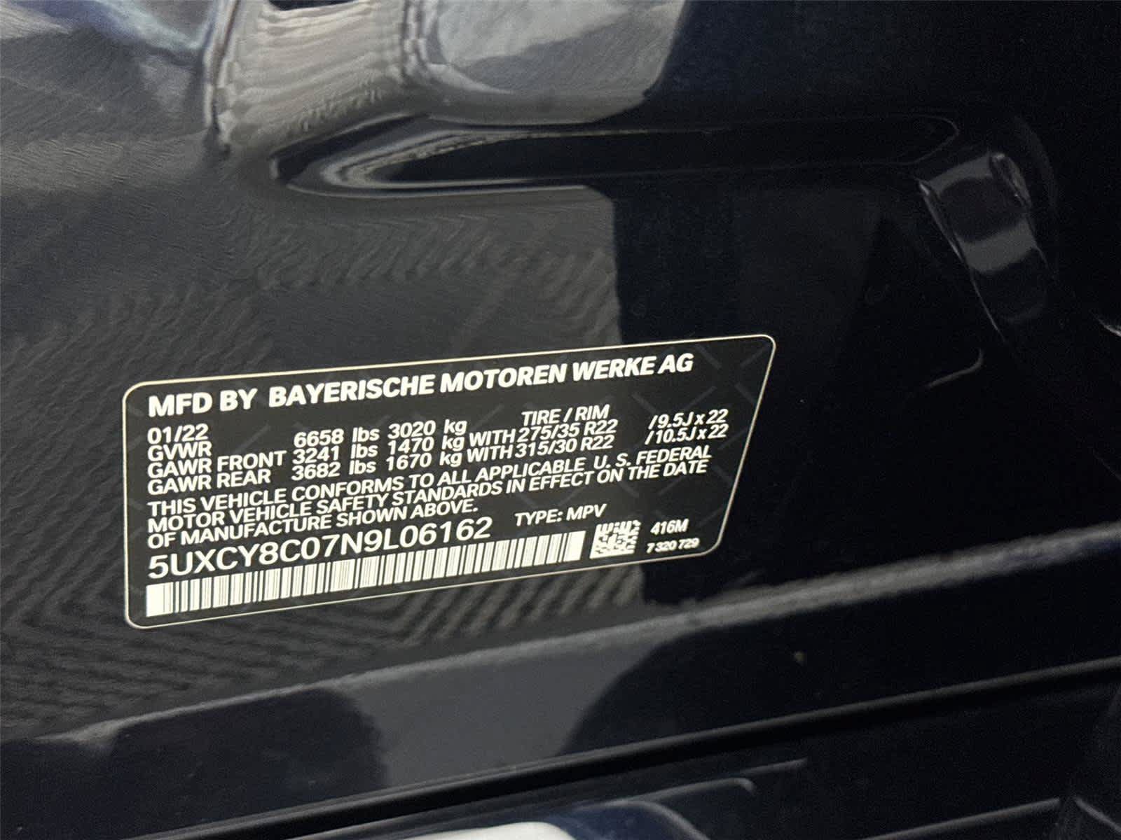 Used 2022 BMW X6 M50i w/ Executive Package AWD/4WD image 31