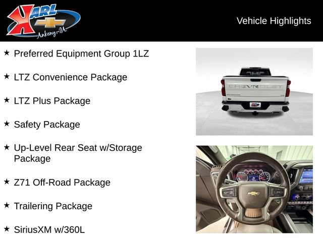 Certified 2021 Chevrolet Silverado 1500 LTZ w/ Z71 Off-Road Package AWD/4WD image 2