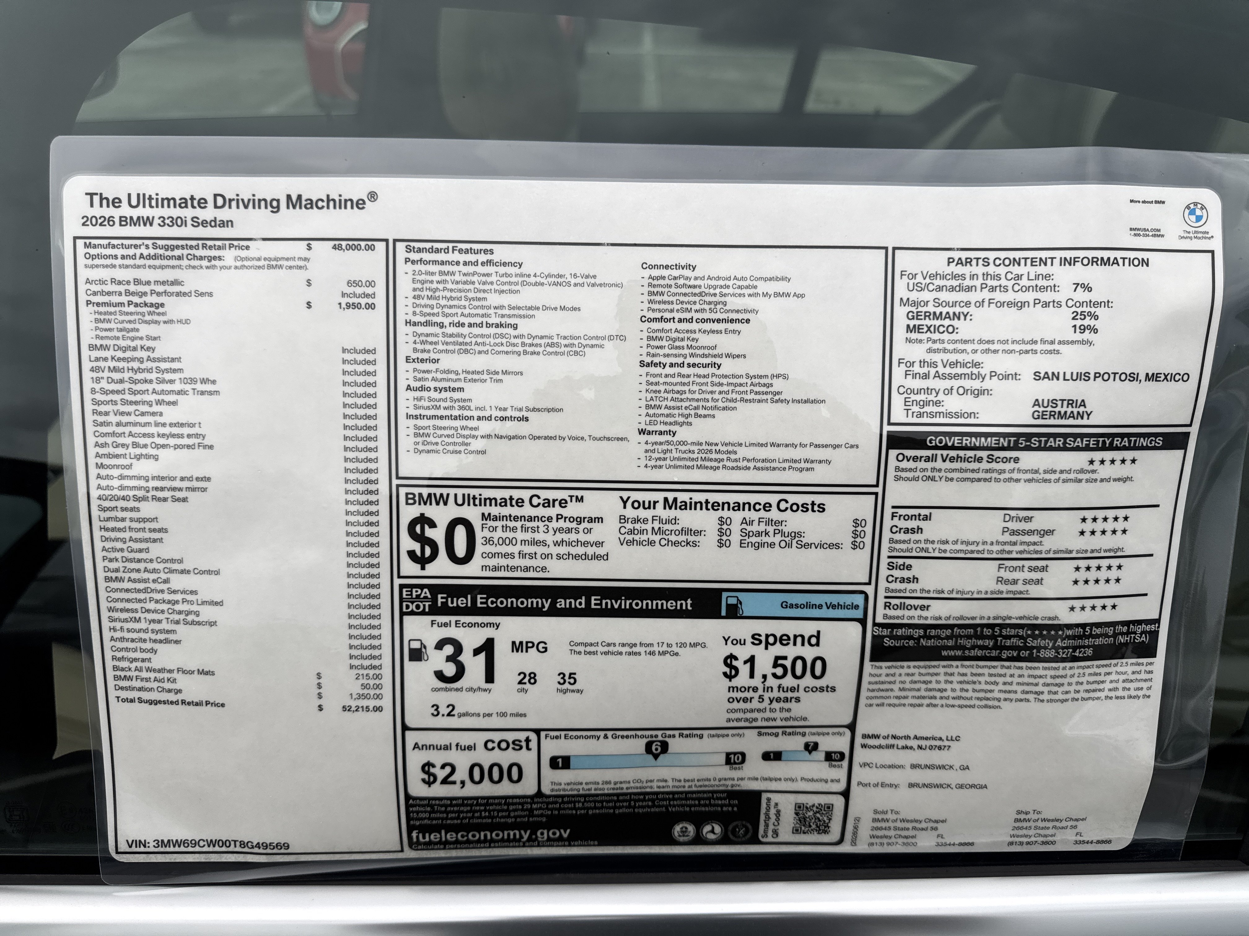 New 2026 BMW 330i Sedan w/ Premium Package RWD image 26