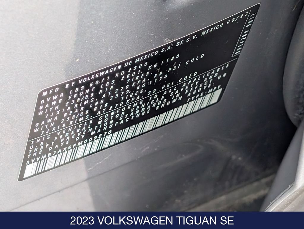 Certified 2023 Volkswagen Tiguan SE AWD/4WD image 35