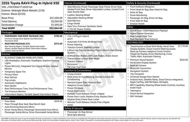 New 2026 Toyota RAV4 XSE w/ Panoramic Sun Roof Package AWD/4WD image 32