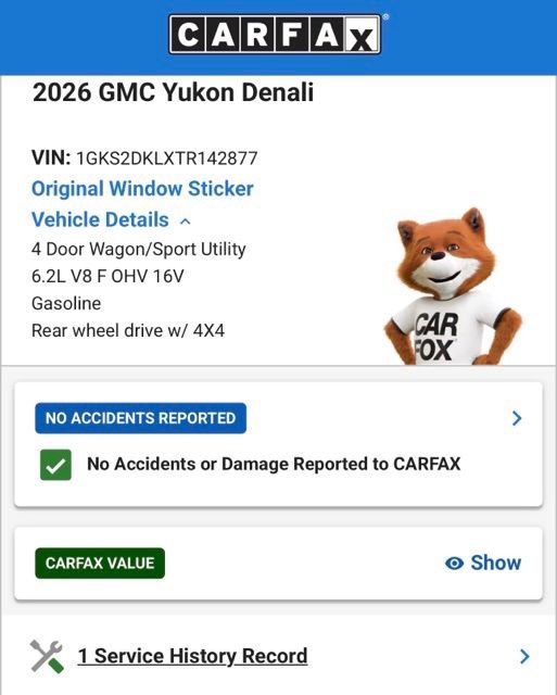 Used 2026 GMC Yukon Denali w/ Sun & Power Step Package AWD/4WD image 4