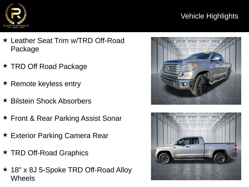 Used 2015 Toyota Tundra Limited w/ Limited Premium Package AWD/4WD image 10