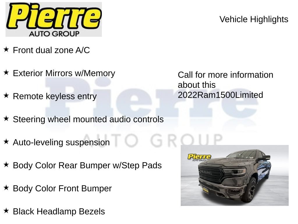 Used 2022 RAM 1500 Limited w/ Night Edition AWD/4WD image 15