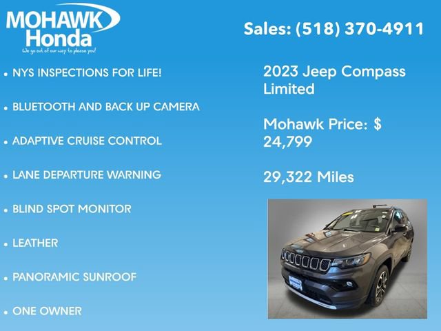 Used 2023 Jeep Compass Limited w/ Sun and Sound Group AWD/4WD image 7