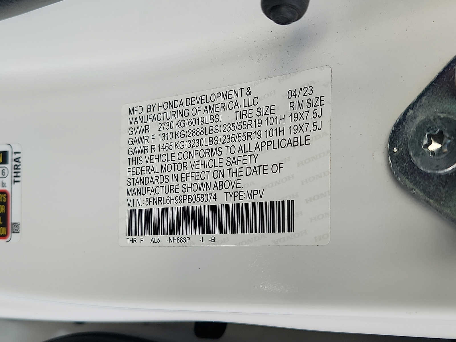Certified 2023 Honda Odyssey Elite image 26