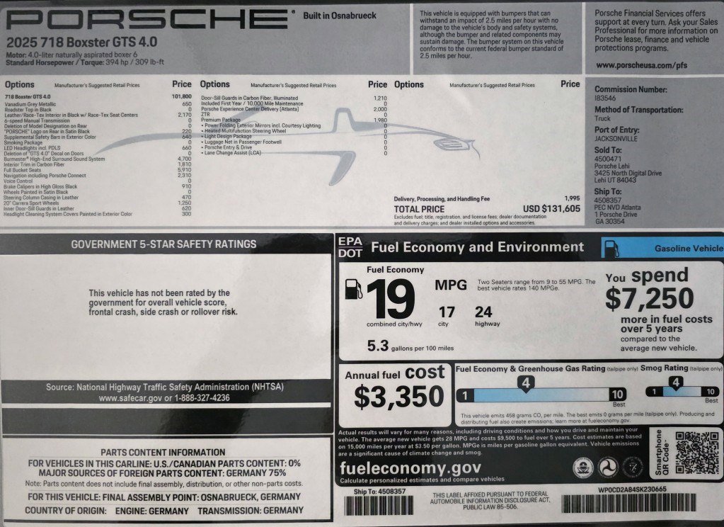 Used 2025 Porsche 718 Boxster GTS image 6