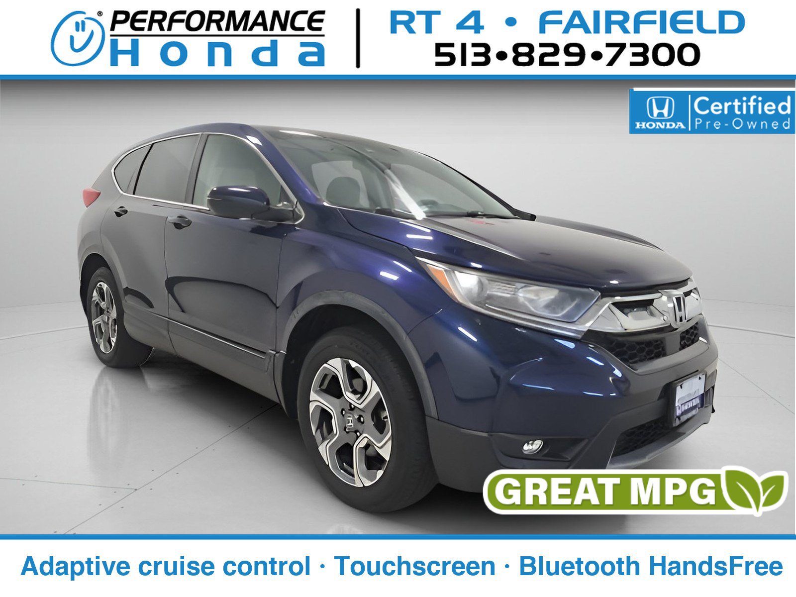 Certified 2019 Honda CR-V EX