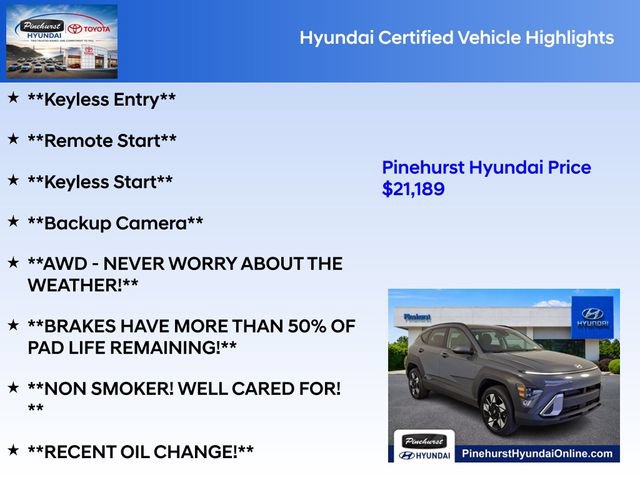 Certified 2025 Hyundai Kona SEL AWD/4WD image 36