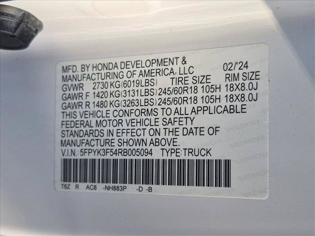 Used 2024 Honda Ridgeline RTL image 15