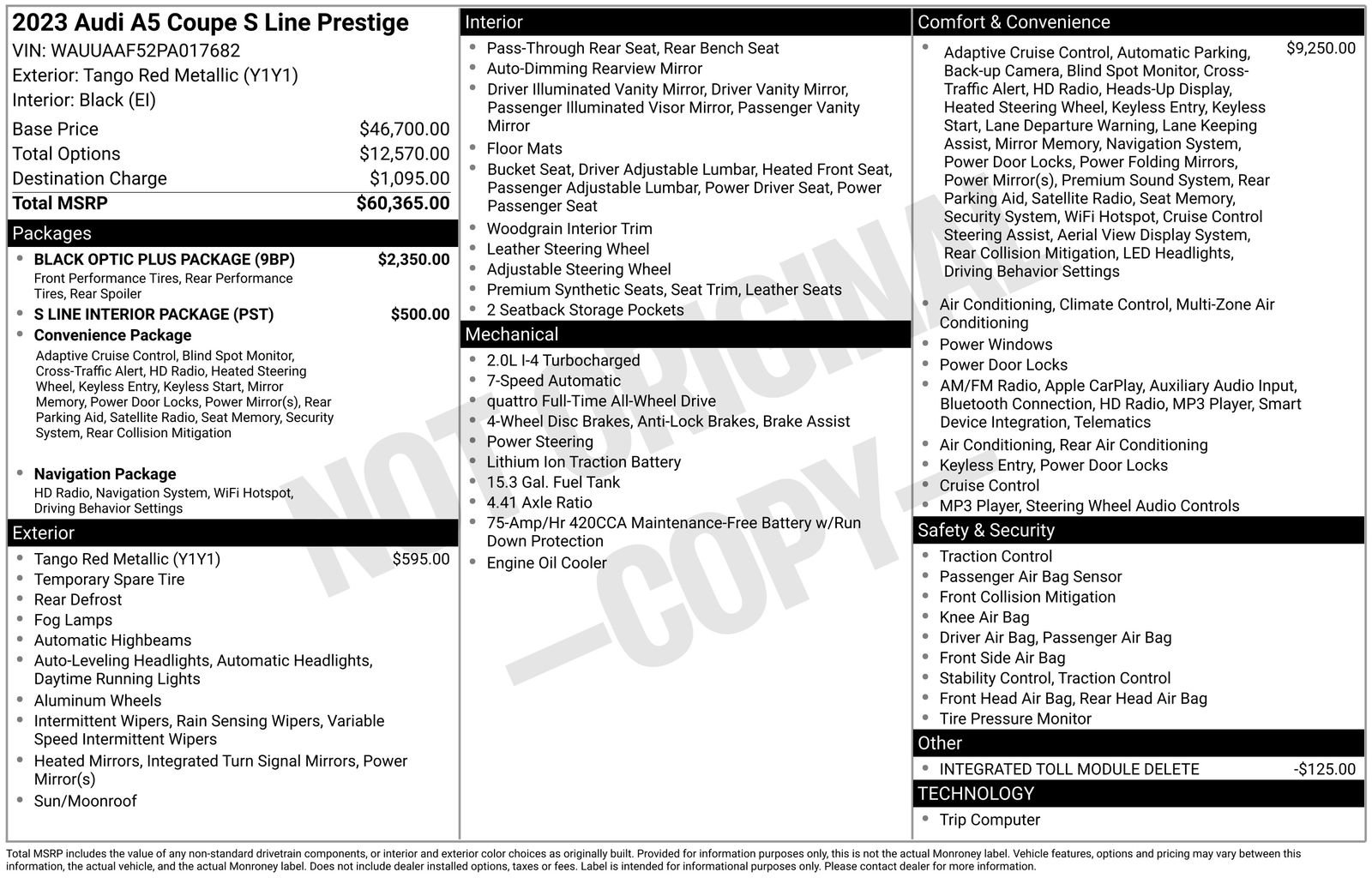 Used 2023 Audi A5 2.0T Prestige w/ Black Optic Plus Package image 40