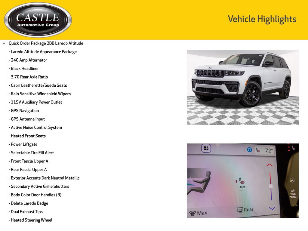 New 2026 Jeep Grand Cherokee Altitude AWD/4WD image 3