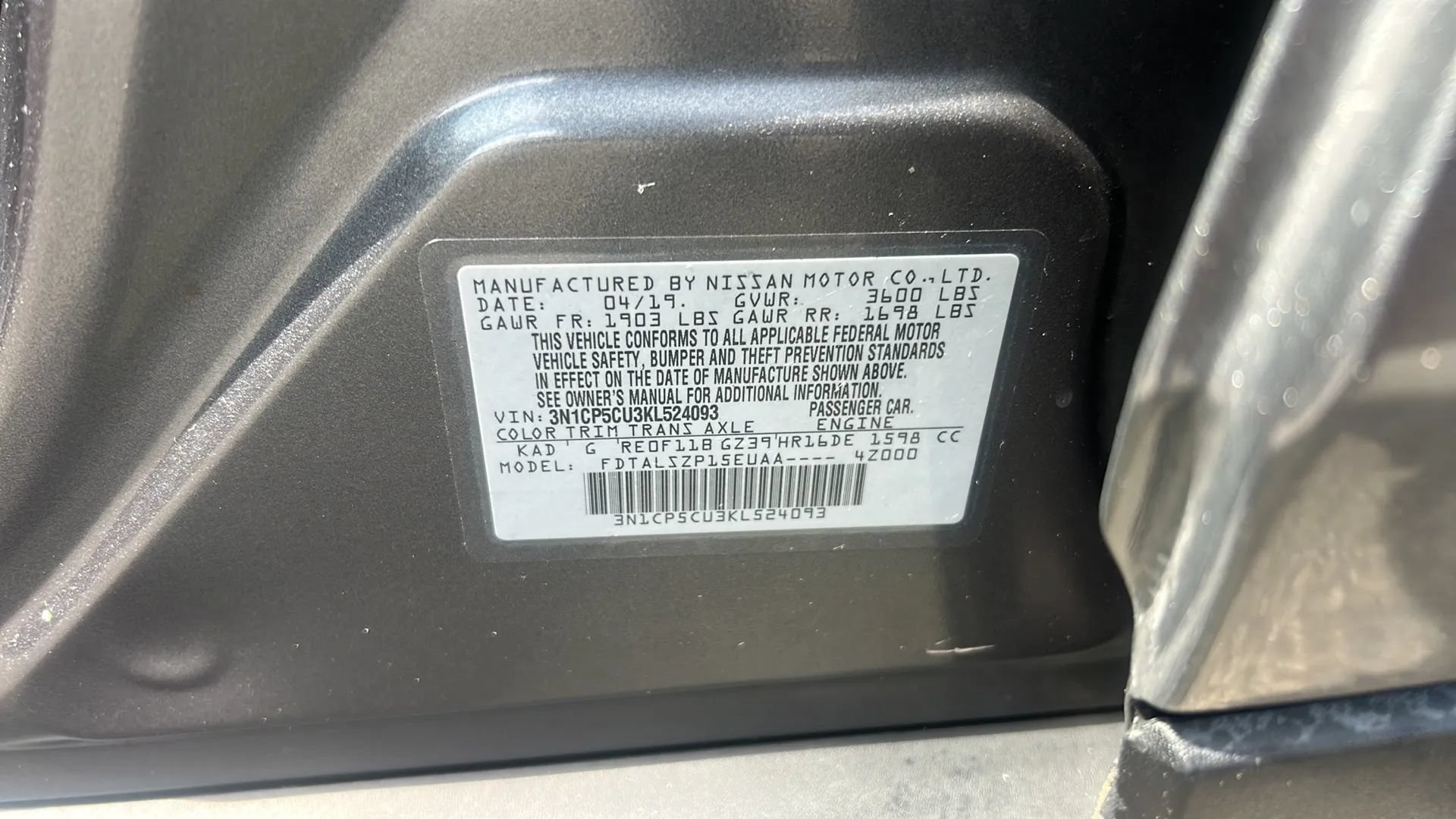 Used 2019 Nissan Kicks SV FWD image 25