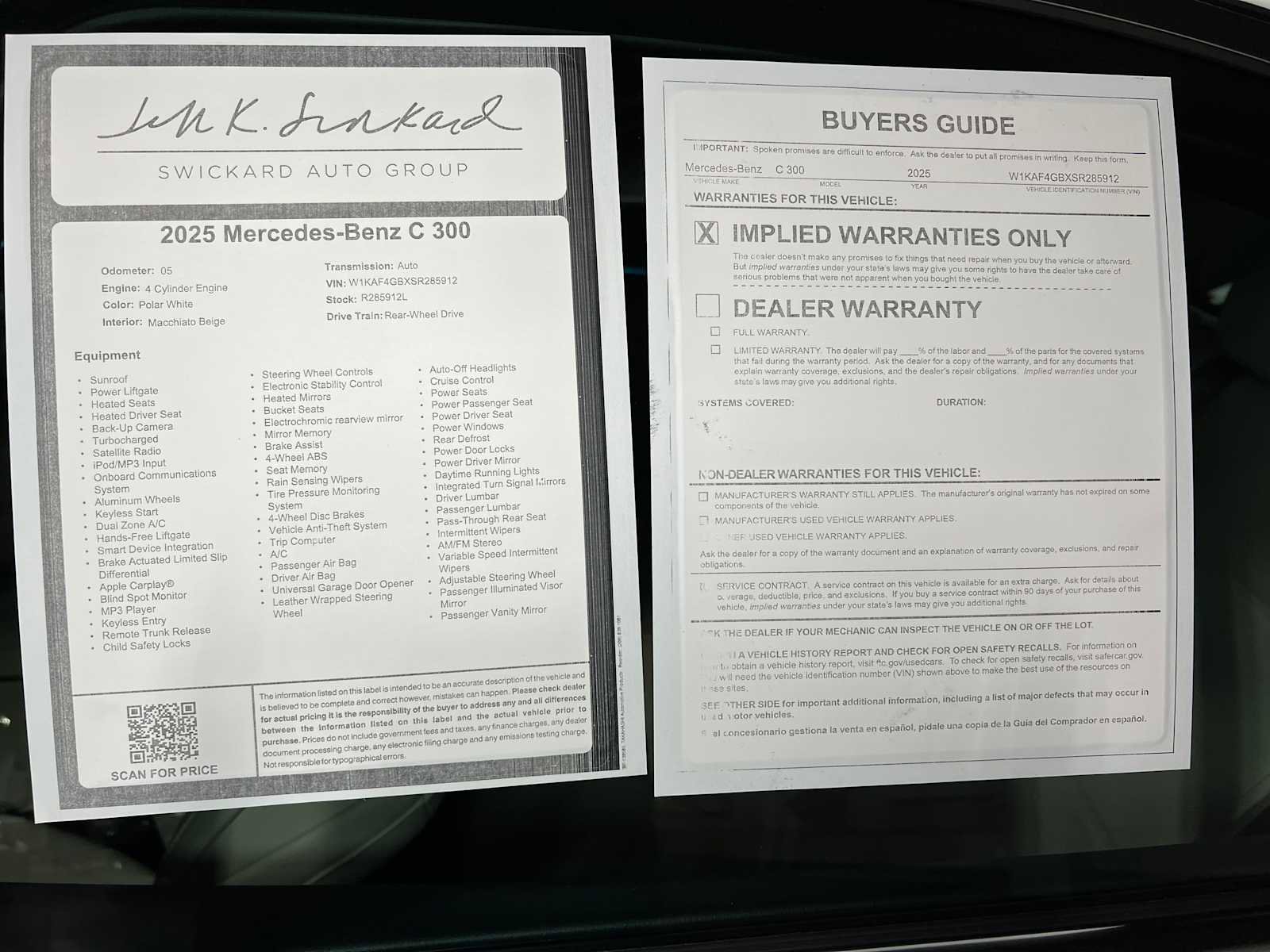 Certified 2025 Mercedes-Benz C 300 Sedan image 42