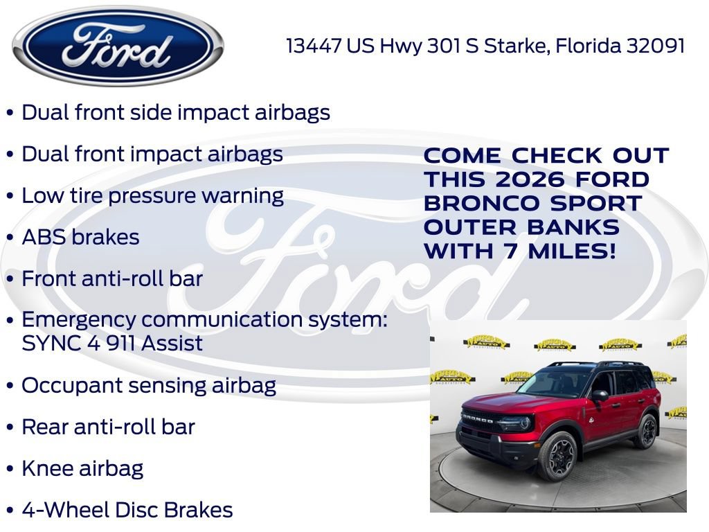 New 2026 Ford Bronco Sport Outer Banks w/ Outer Banks Tech Package+ AWD/4WD image 30