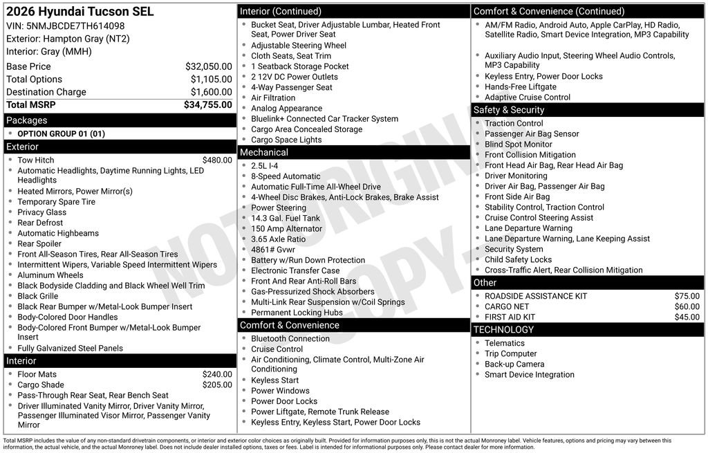 New 2026 Hyundai Tucson SEL image 5