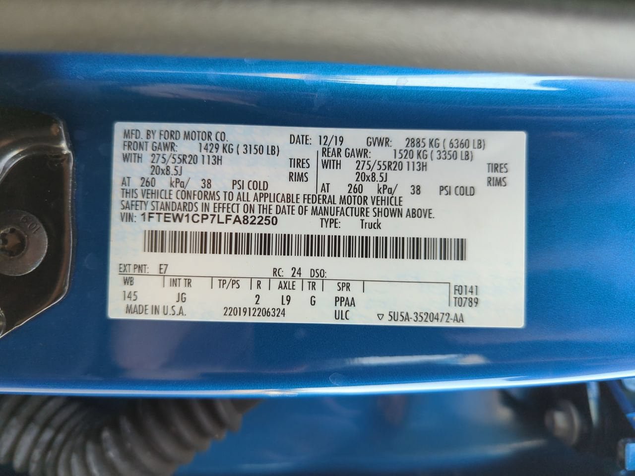 Used 2020 Ford F150 XL w/ Equipment Group 101A Mid RWD image 28
