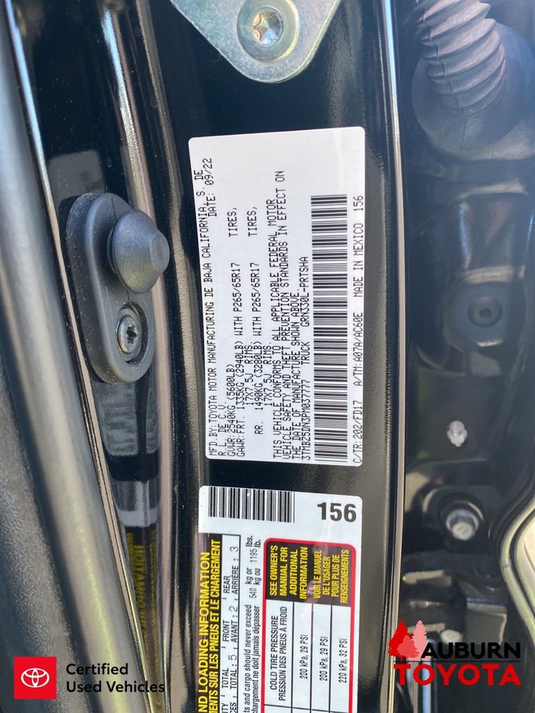 Certified 2023 Toyota Tacoma TRD Sport w/ Black Out Package (TMS) RWD image 33