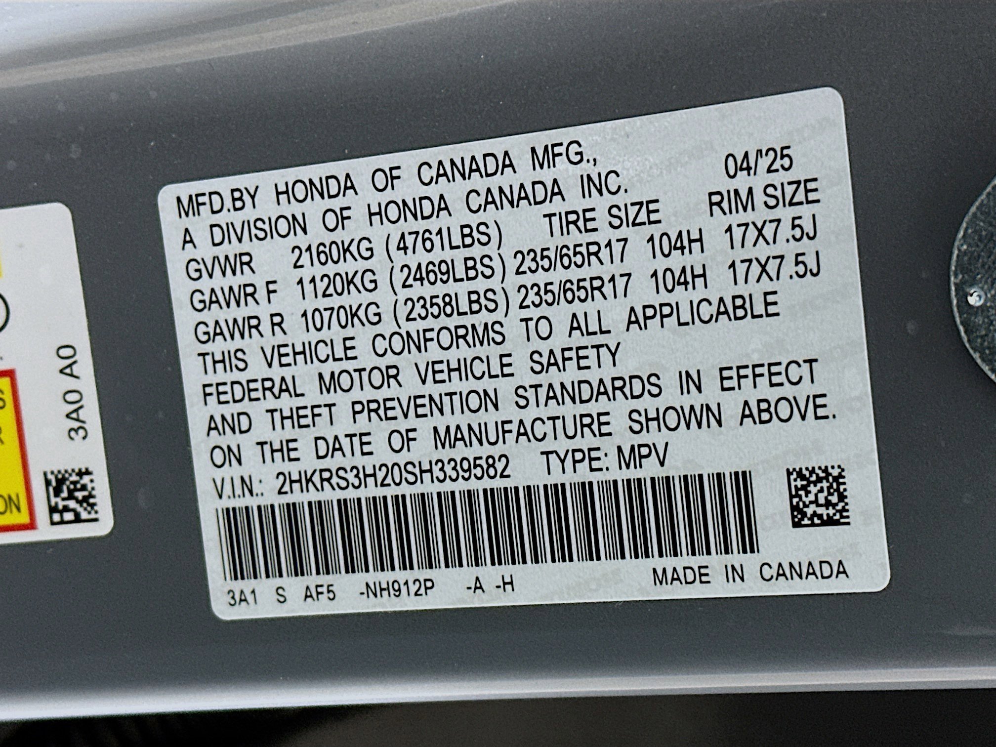 Used 2025 Honda CR-V LX image 12