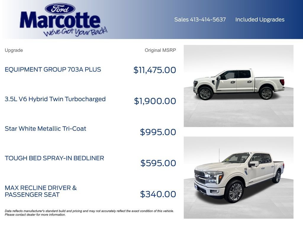 Used 2024 Ford F150 Platinum w/ Equipment Group 703A Plus AWD/4WD image 5