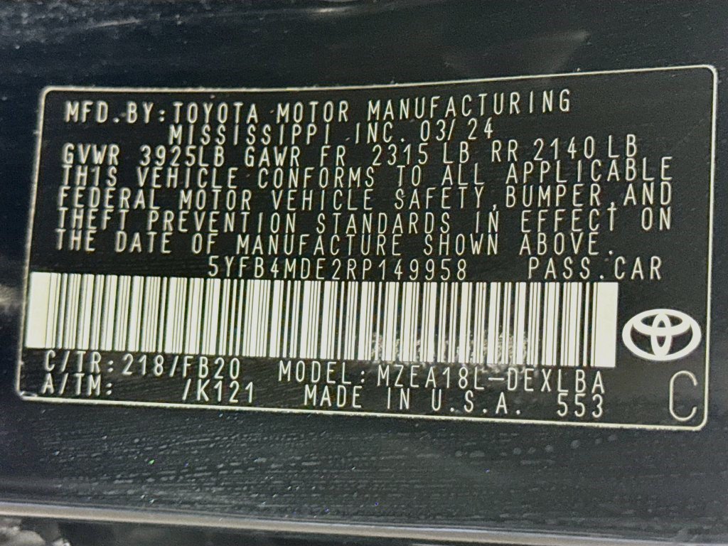 Used 2024 Toyota Corolla LE FWD image 38