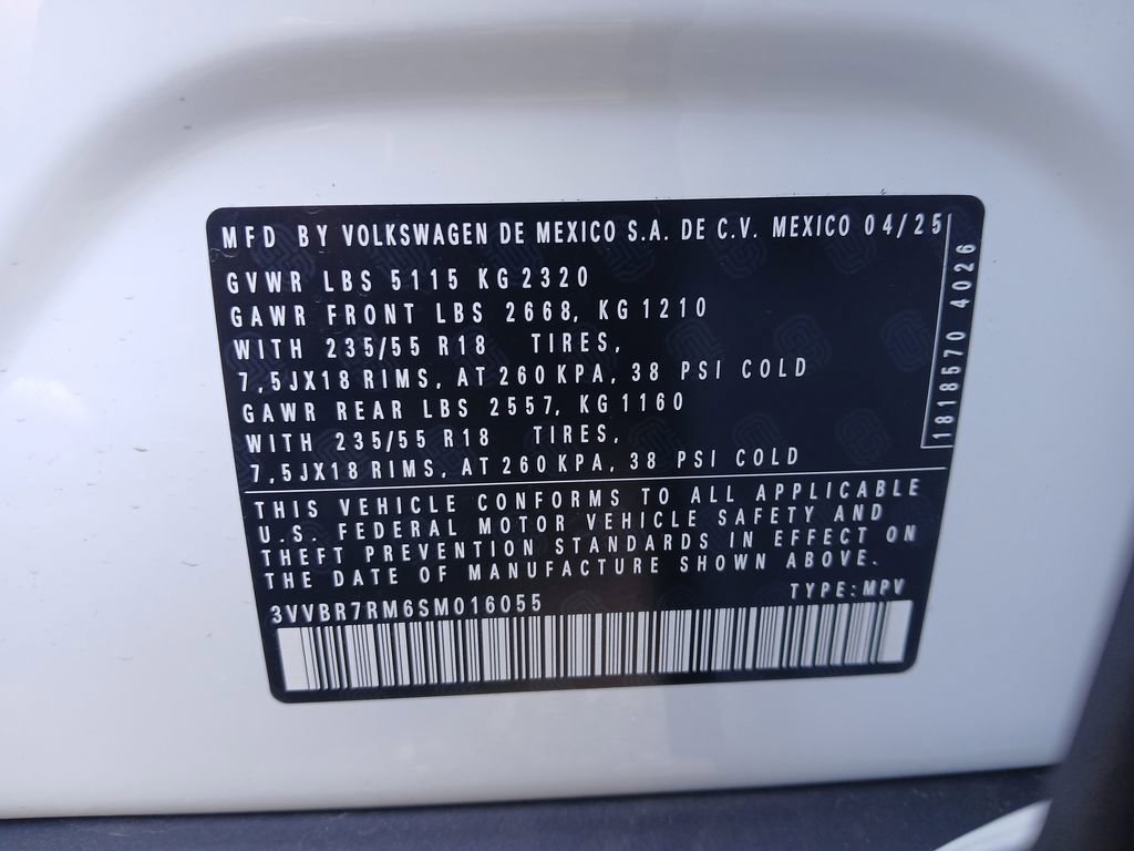 New 2025 Volkswagen Tiguan S image 28