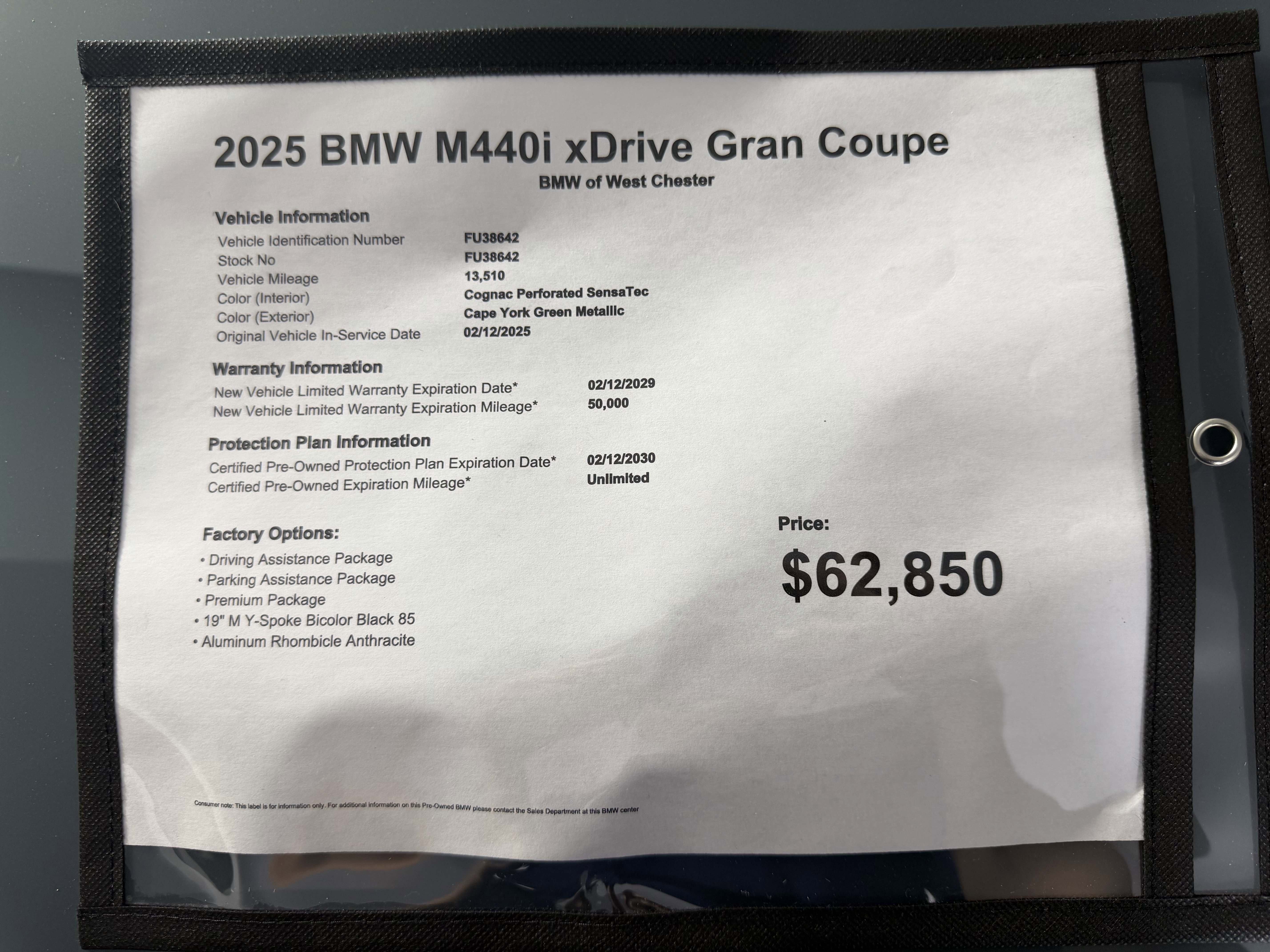 Certified 2025 BMW 440i xDrive AWD/4WD image 20
