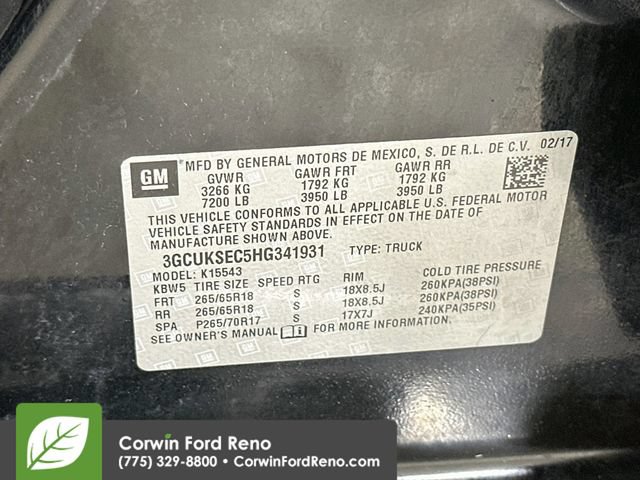 Used 2017 Chevrolet Silverado 1500 LTZ Z71 w/ LTZ Plus Package AWD/4WD image 36