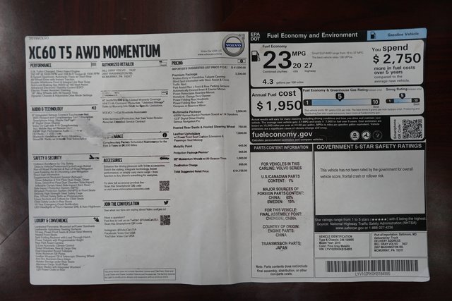 Used 2019 Volvo XC60 T5 Momentum w/ Multimedia Package image 64