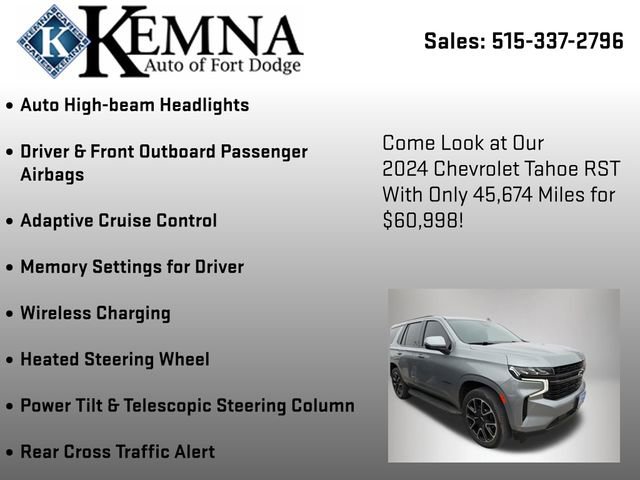 Used 2024 Chevrolet Tahoe RST w/ Luxury Package image 14