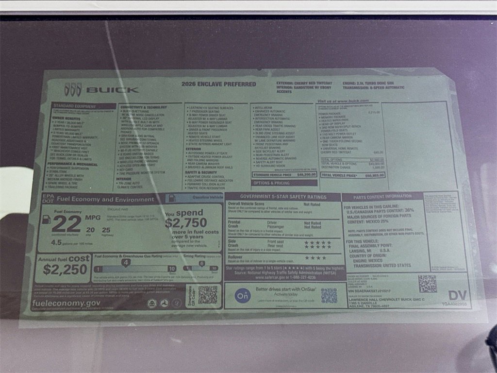 New 2026 Buick Enclave Preferred w/ Power Package image 20