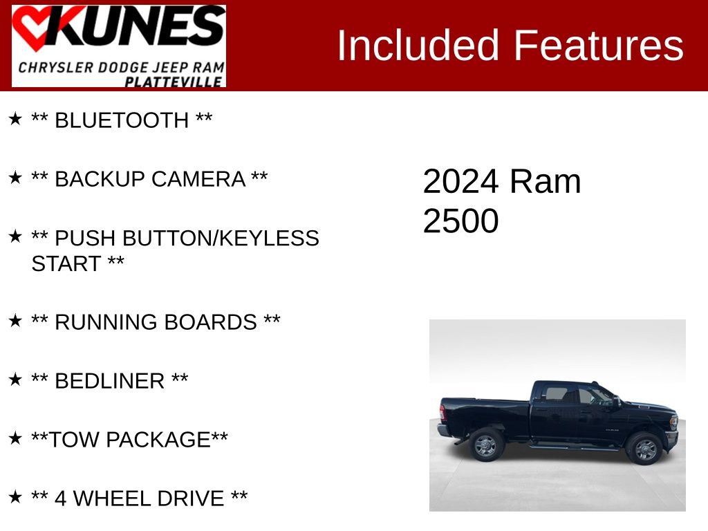 Used 2024 RAM 2500 Big Horn w/ Bed Utility Group image 2