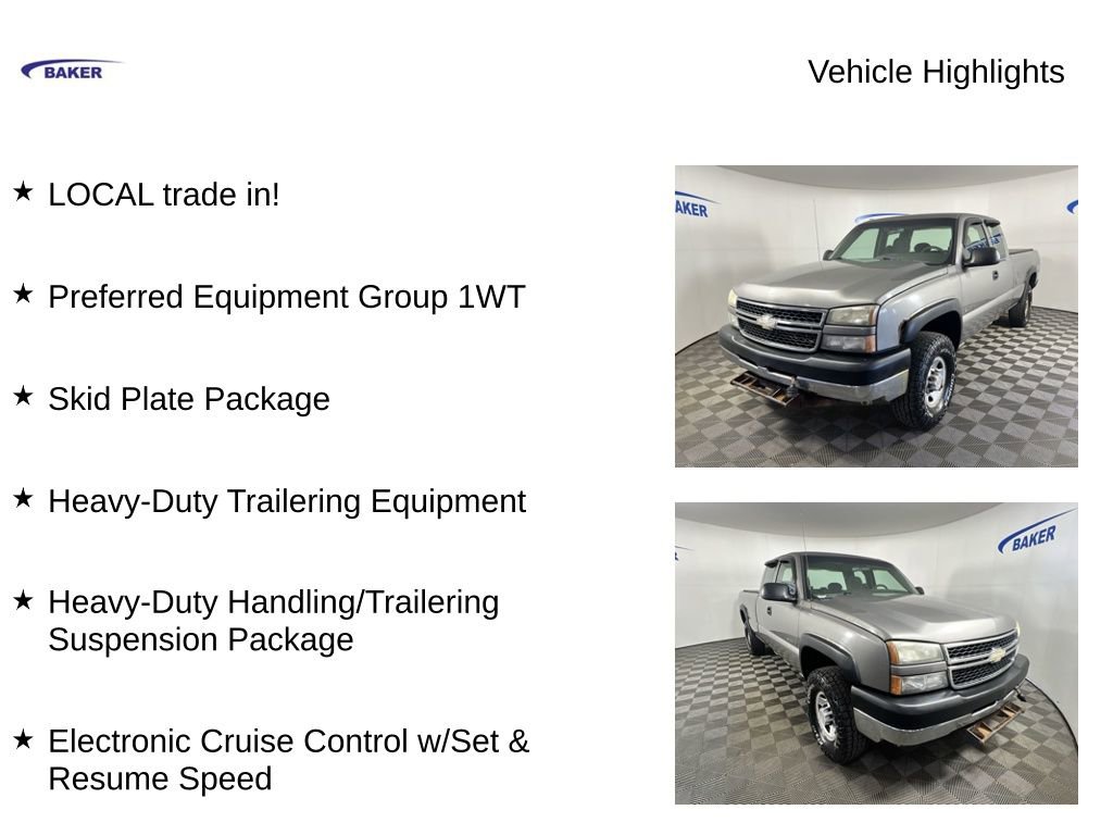 Used 2007 Chevrolet Silverado 2500 W/T w/ Skid Plate Package AWD/4WD image 4