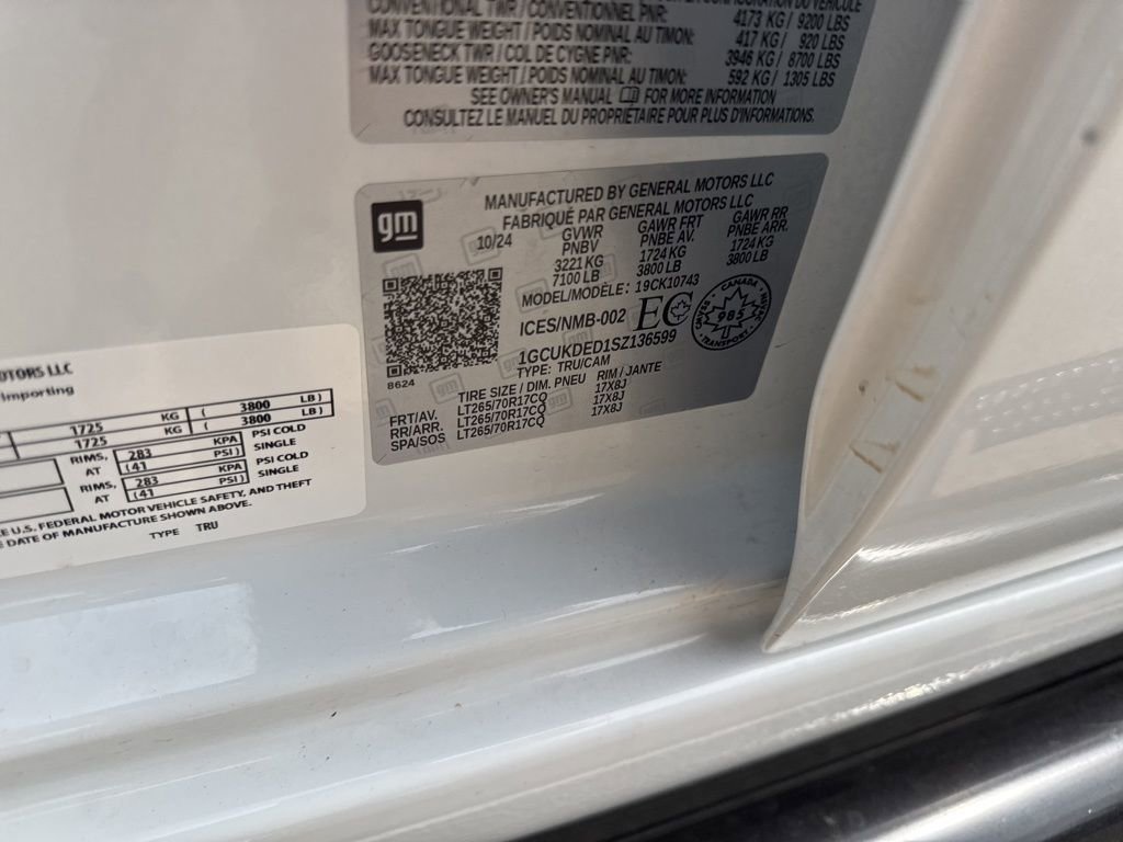 Used 2025 Chevrolet Silverado 1500 LT w/ Work Truck Package image 38