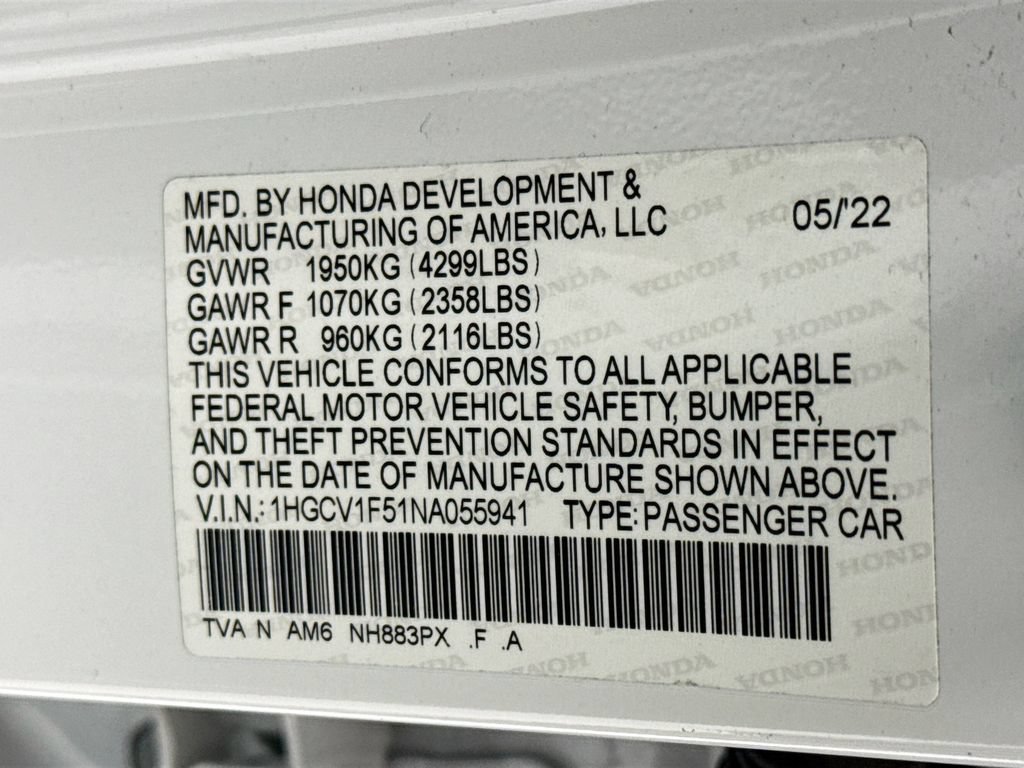 Used 2022 Honda Accord EX-L image 33