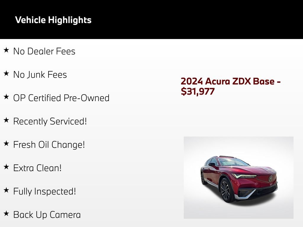 Used 2024 Acura ZDX A-Spec AWD/4WD image 52