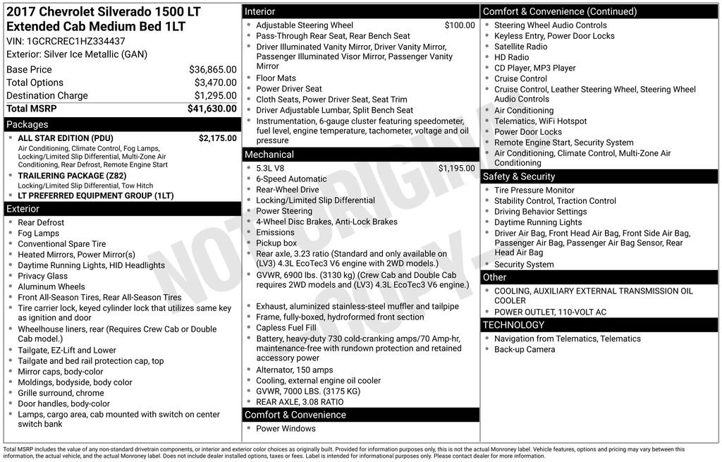 Used 2017 Chevrolet Silverado 1500 LT w/ All Star Edition image 35