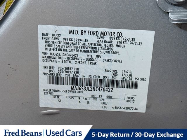 Used 2022 Ford EcoSport SES w/ Interior Protection Package image 31