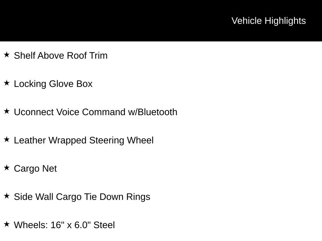Used 2014 RAM ProMaster 3500 w/ Interior Convenience Group image 7