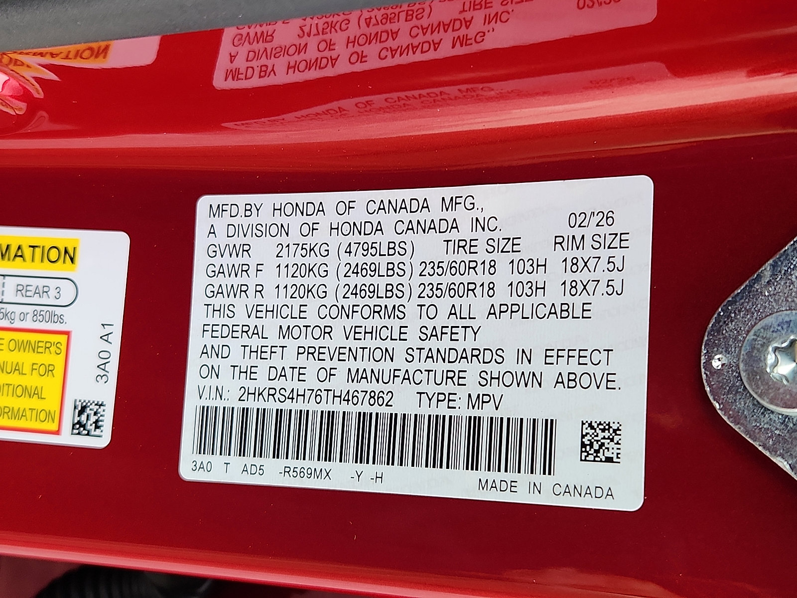 New 2026 Honda CR-V EX-L image 16