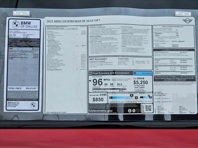 New 2025 MINI Cooper Countryman SE w/ Comfort Package Max image 17