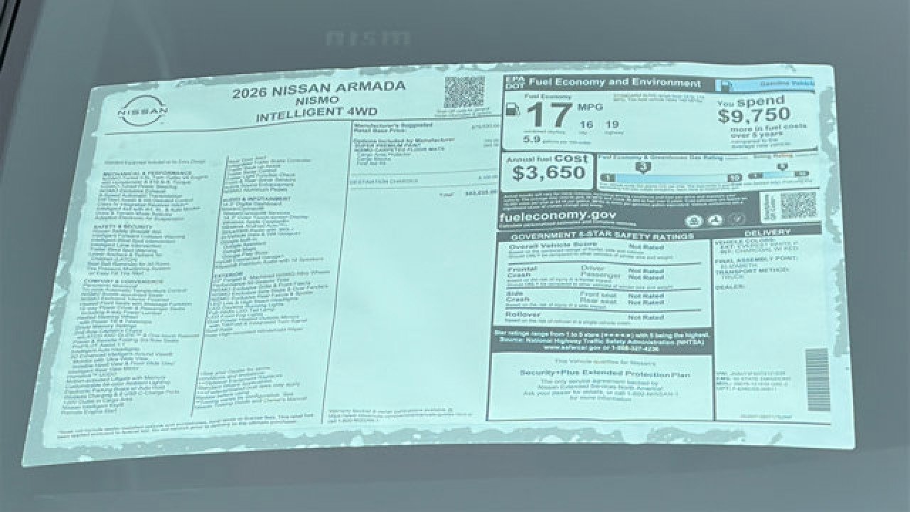 New 2026 Nissan Armada NISMO image 16