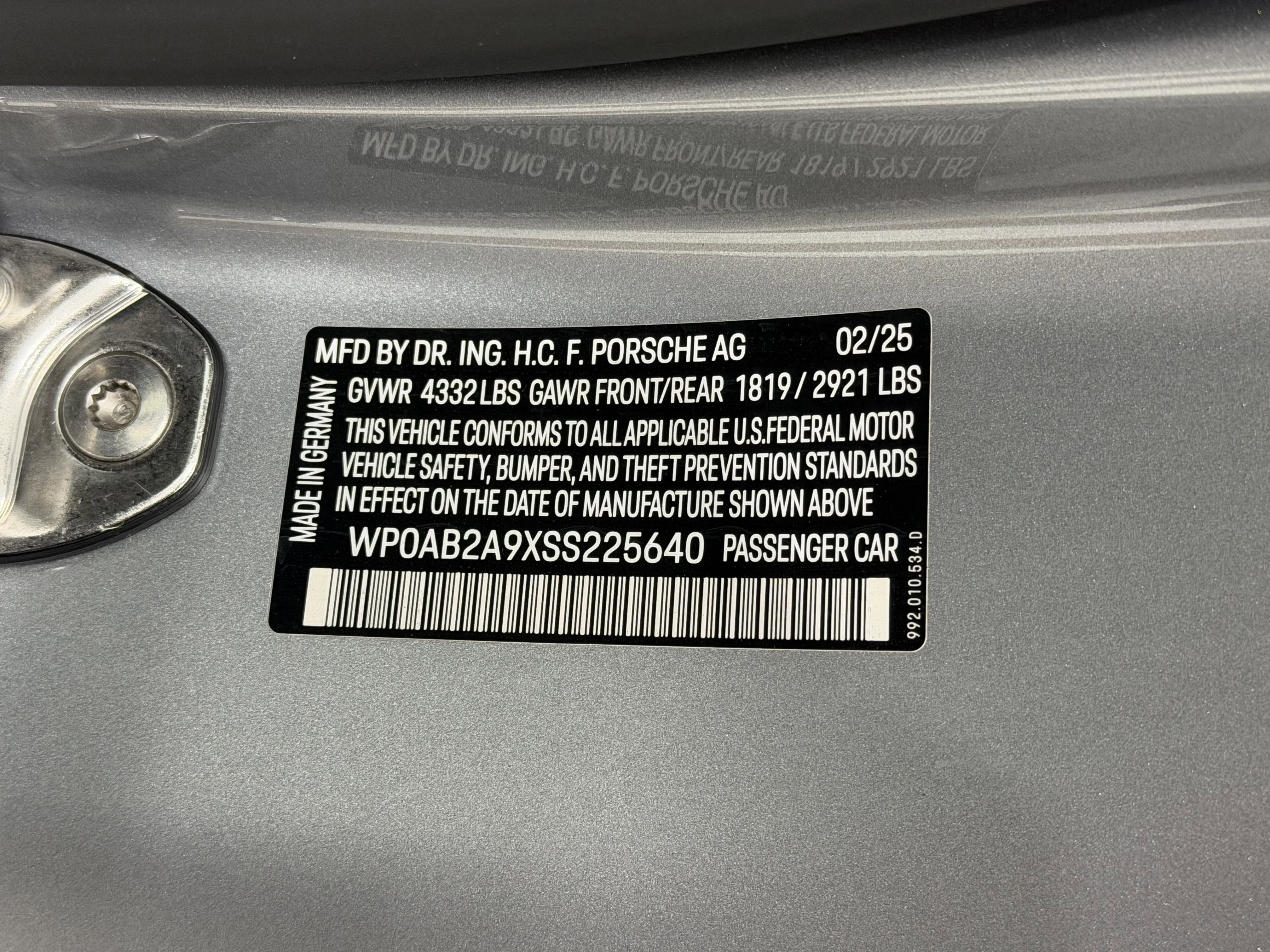 Certified 2025 Porsche 911 Carrera 4 GTS AWD/4WD image 60