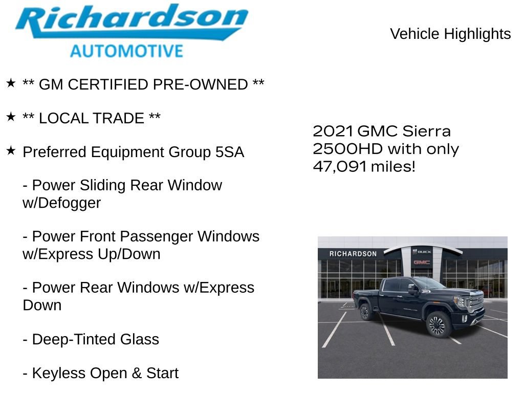 Used 2021 GMC Sierra 2500 Denali w/ Denali Black Diamond Edition AWD/4WD image 11