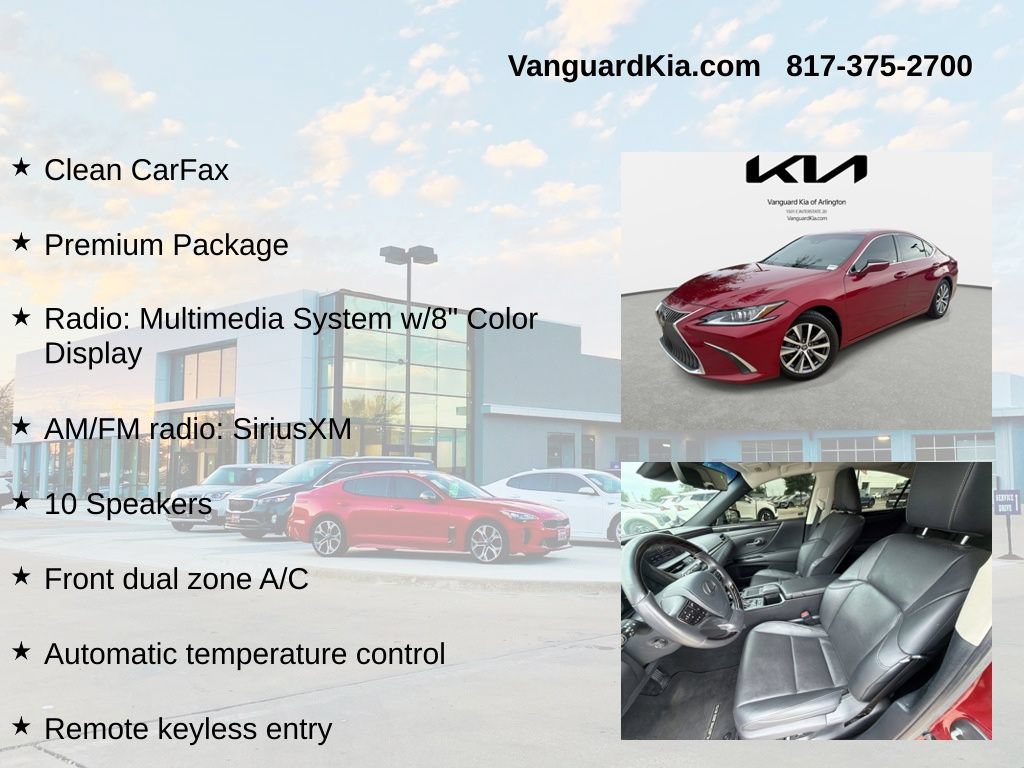 Used 2021 Lexus ES 350 w/ Premium Package FWD image 6