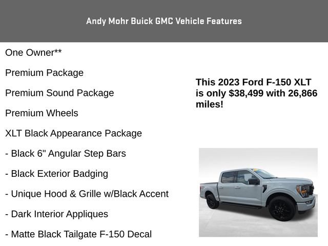 Used 2023 Ford F150 XLT w/ Equipment Group 302A High AWD/4WD image 8
