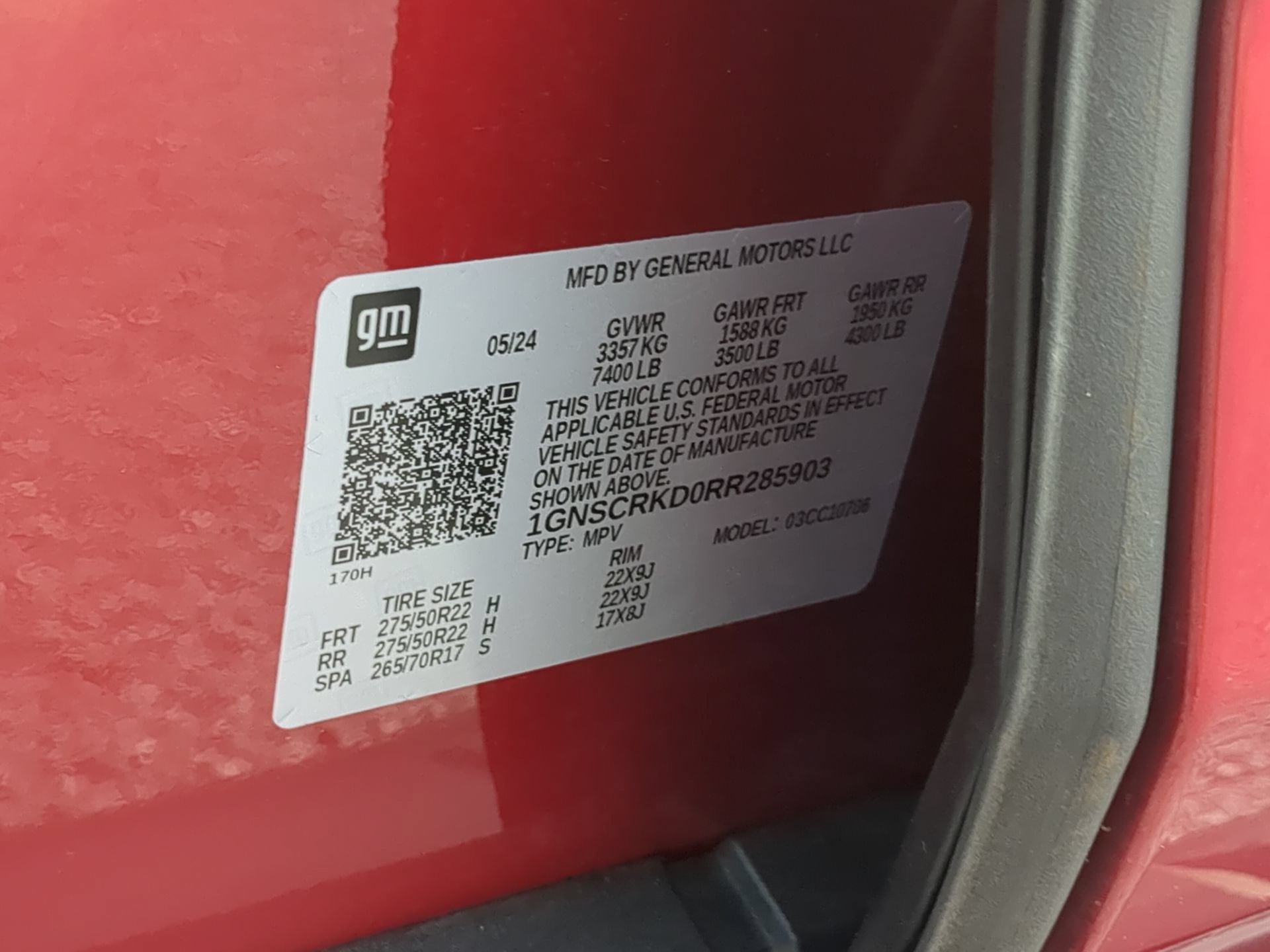 Used 2024 Chevrolet Tahoe RST w/ Luxury Package RWD image 75